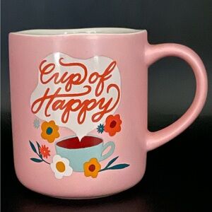 Opalhouse “Cup of Happy” Pink Floral Stoneware Coffee Mug | Target